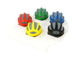 Fabrication Enterprises Digi-Squeeze Hand Exerciser, 5-Piece Set, Size M, (Yellow, Red, Green, Blue, Black), with Rack - MDSP101986