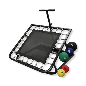Fabrication Enterprises Medicine Square Ball Rebounder, 5-Piece Set (2, 4, 7, 11, 15 lb. Balls) - 450254 - 1 Set