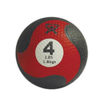 Fabrication Enterprises CanDo 453906 Red 4-lb. 8" dia. Firm Rubber Medicine Ball - MDL-MDSP103142 - 1 Each