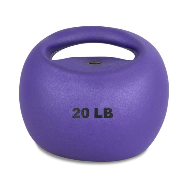 Fabrication Enterprises CanDo One-Handle Medicine Ball, Purple, 20 lb. - 511250 - 1 Each