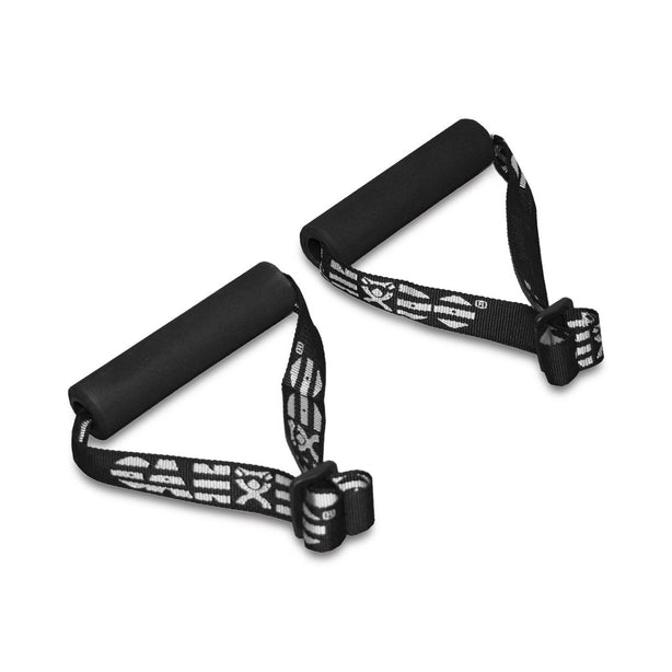 Fabrication Enterprises Cando Exercise Band, Accessory, Foam Padded Adjustable Webbing Handle, 10 Pair - 10-5330-10 - 20 Each