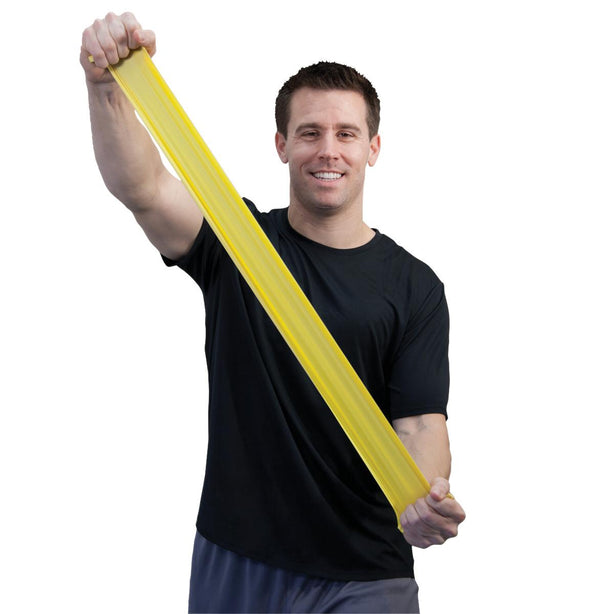 Fabrication Enterprises Exercise Sup-R Band, Yellow, 5' Strip - MDSP106301