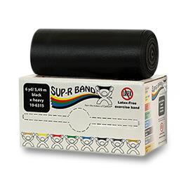 Fabrication Enterprises Exercise Sup-R Band, Black, 6 yd. - MDSP106315