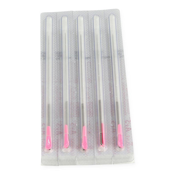 Fabrication Enterprises 11-0338 APS Standard Dry Needle, 0.30 x 50 mm, Pink Tip - MDL-MDSP110338 - 100 Each