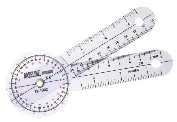 Fabrication Enterprises Baseline 360° Plastic Goniometer, ISOM, 6" - MDSP121002