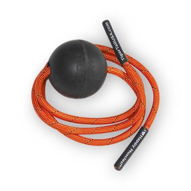 Fabrication Enterprises Tail Tool Massage On a Rope Tiger Ball, 2.6" Ball - 14-1281 - 1 Each