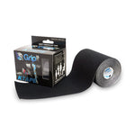Fabrication Enterprises Gripit Kinesiology Tape, Black, 4" x 5.5 yd. - 24-0136 - 1 Each