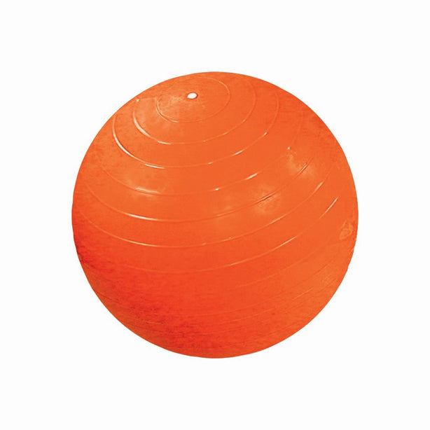 Fabrication Enterprises CanDo Inflatable Exercise Ball, Orange, 22" (55 cm), Retail Packaging - MDSP301802B