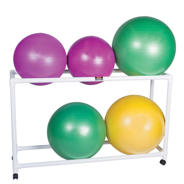 Fabrication Enterprises Inc PVC Floor Rack with 2 Shelves for Therapy Balls 30-1833 - 1.0 Each
