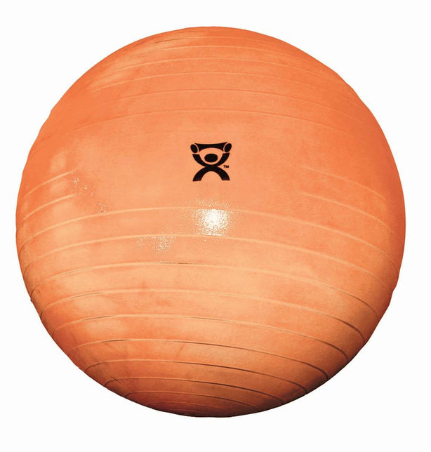 Fabrication Enterprises CanDo Inflatable Exercise Ball, Deluxe ABS, Orange, 22" (55 cm) - 30-1852 - 1 Each