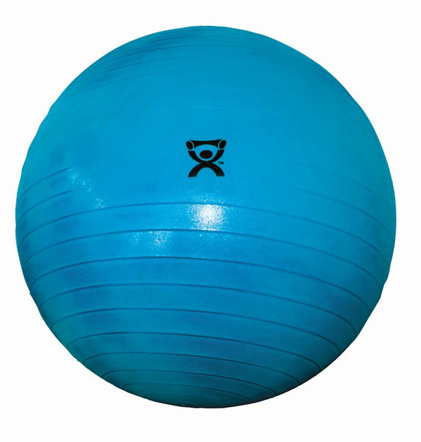Fabrication Enterprises CanDo Inflatable Exercise Ball, Deluxe ABS, Blue, 34" (85 cm) - 30-1855 - 1 Each