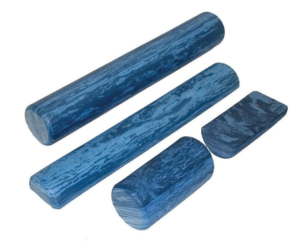 Fabrication Enterprises Extra-Firm Blue EVA Foam Roller, 6" x 36" Half Round - 30-2210 - 1 Each