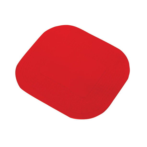 Fabrication Enterprises Dycem Material Rectangular Nonslip Pad, Red, 7.25" x 10" - 50-1590 - 1 Each