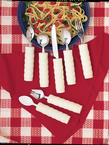 RICHARDSON PRODUCTS Medline Bendable White Weighted Utensils 847102000633 1 Each-MDL-MDSR000633
