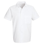 V-F Button Front Chef Shirt, White, Size S - MDT5010WHS - 1 Each