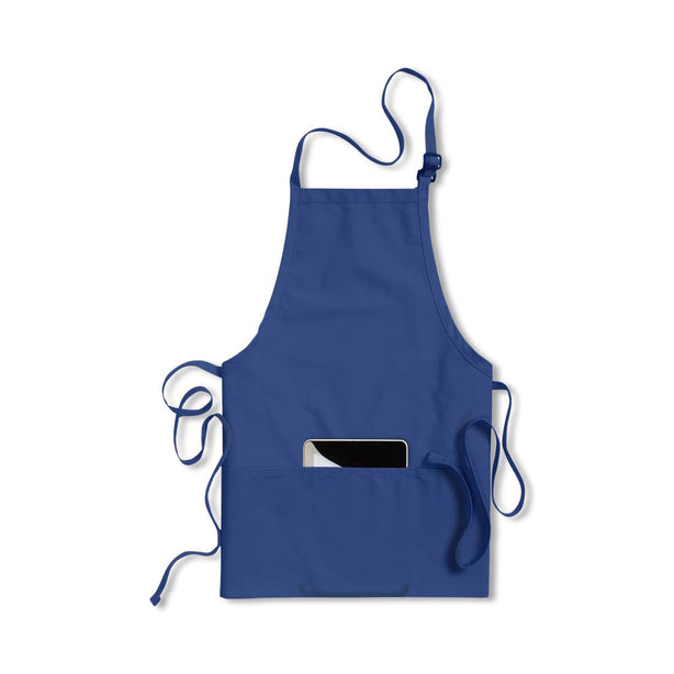 Edwards Garment Co 3 Pocket Tied Bib Apron 9002 - 014 - 1.0 Each
