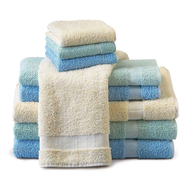 Ring-Spun Fibertone Bath Towel, Seafoam, 24" x 50", 10.5 lb./Dz., 5 Dz., Color - B250-U-SFM-1-FT20 - 12 Each