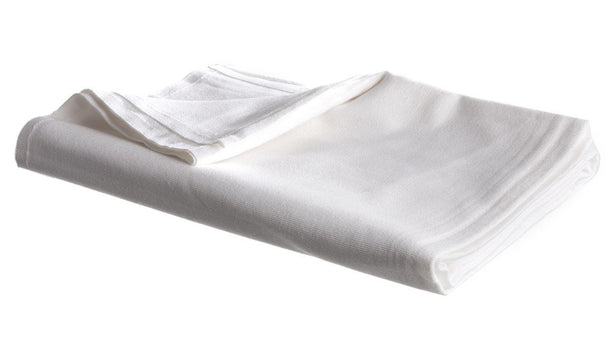 Bleached Flannel Spread Blanket - MDTFB4B17WHI - 1 Each - MDL-MDTFB4B17WHI