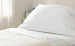 T250 Pillowcase, 1" Stripe, White, 42" x 36", Feels Like Home Reverse Sateen - SHGSAP42X36 - 12 Each