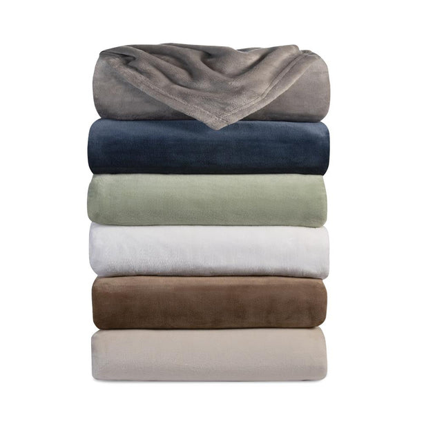 Golden Mills 100%-Brushed-Polyester Ultra-Plush Fleece Blanket, Brown, Size King, 102" x 90" - BLKGG102X90 - 1 Each