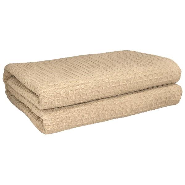 Spread Blanket, 66" x 90", 3.7 lb., Natural, Santa Clara - 102906 -Twin Nat - 1 Each