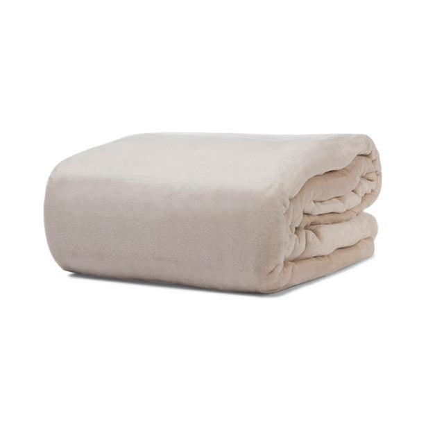 Golden Mills Fleece Blanket BLKGG66X90 NATURAL - 1.0 Each