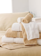 Feels Like Home Washcloth, 100% Cotton, Beige, 13" x 13", 1.5 lb./Dz., 25 Dz. - W802-U-VBG-1-8000 - 12 Each