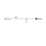 SMITHS MEDICAL Smiths Medical Standard-Bore Extension Sets 539635 1 Each - MDL-MDX539635H