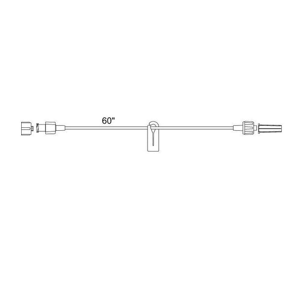 SMITHS MEDICAL Smiths Medical Standard-Bore Extension Sets MX448L60 50 Each - MDL-MDXMX448L60