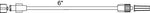 Smiths Medical Standard-Bore Extension Set with Male Luer Lock, 6", 0.7 mL Priming Volume - MX452FL - 1 Each