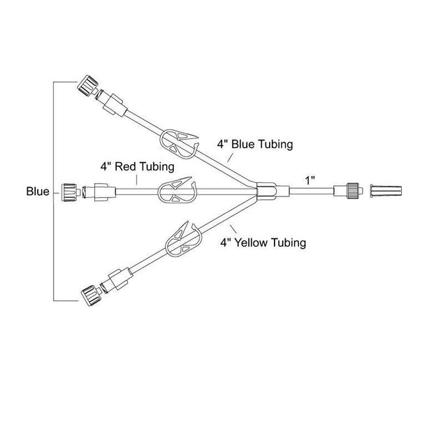 SMITHS MEDICAL Smiths Medical Standard-Bore Extension Sets MX458L 1 Each - MDL-MDXMX458LH