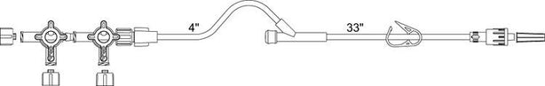 SMITHS MEDICAL Smiths Medical Standard-Bore Extension Sets MX7222SC 25 Each - MDL-MDXMX7222SC