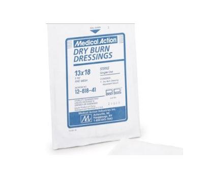 Owens Minor Dry Burn Dressing, Sterile, 1 Ply, 18" x 18" - 12-818-66 - 80 Pack
