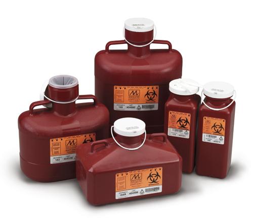 Inteplast Nonstackable Sharps Containers - 180 - 12 Each - MDL-MEB180