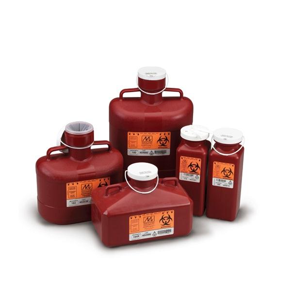 Inteplast Nonstackable Sharps Containers - 186W - 12 Each - MDL-MEB186W