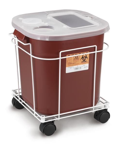 Inteplast Sharps Container Carts - 8790 - 1 Each - MDL-MEB8790