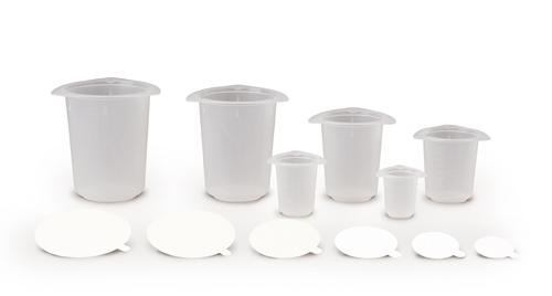 Inteplast and Lids Tri-Pour Graduated Beaker, Polypropylene, Clear, 1,000 mL - PB5935-1K0 - 100 Each