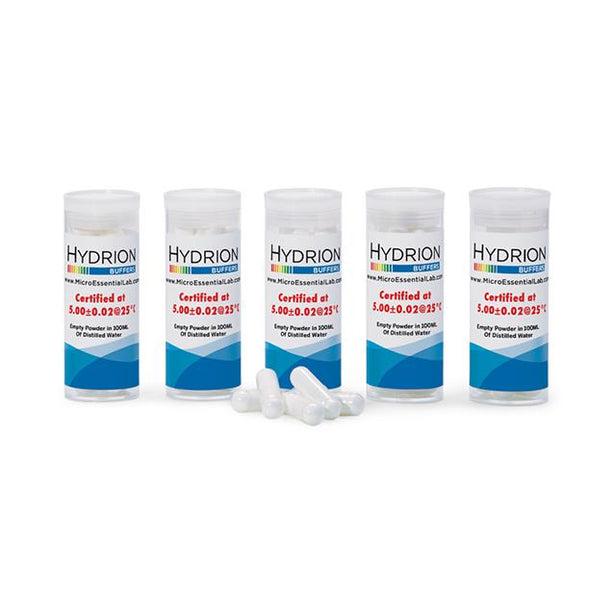 Micro Essential Laboratory Hydrion 270-5.0 Buffer Capsules, Ph 5.0 - MDL-MEO27050 - 5 Each