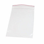 Minigrip Plain Red Line Zipper MGRL2P0608 Premium Redline Reclosable Poly Bag, Clear, 6" x 8", 2 Mil - MDL-MGIMGRL2P0608 - 1000 Each