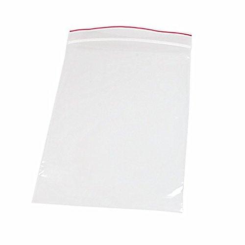 Minigrip Plain Red Line Zipper MGRL2P0608 Premium Redline Reclosable Poly Bag, Clear, 6" x 8", 2 Mil - MDL-MGIMGRL2P0608 - 1000 Each