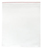 Minigrip Plain Red Line Zipper MGRL2P1315 Premium Redline Reclosable Poly Bag, Clear, 13" x 15", 2 Mil - MDL-MGIMGRL2P131 - 1000 Each