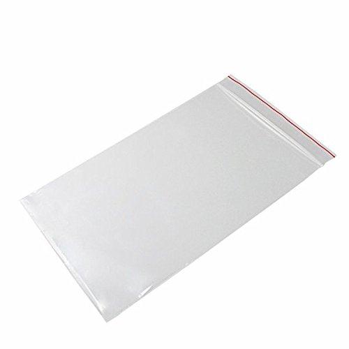 Inteplast Plain Premium Red Line Reclosable Zipper Bag, 4 Mil, 6" x 9" - MGRL4P0609 - 1000 Each