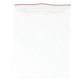 4 Mil Plain Premium Red Line Bag with Double Zipper - MGRL4P1215 - 500 Each - MDL-MGIMGRL4P1215