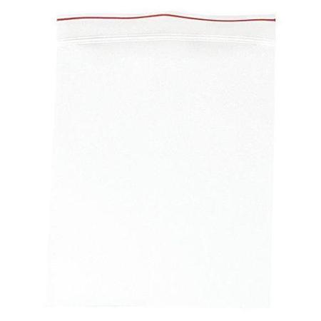 4 Mil Plain Premium Red Line Bag with Double Zipper - MGRL4P1215 - 500 Each - MDL-MGIMGRL4P1215
