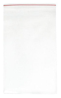 4 Mil Plain Premium Red Line Bag with Double Zipper - MGRL4P1424 - 250 Each - MDL-MGIMGRL4P1424