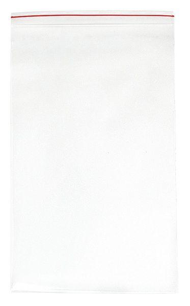 4 Mil Plain Premium Red Line Bag with Double Zipper - MGRL4P1424 - 250 Each - MDL-MGIMGRL4P1424