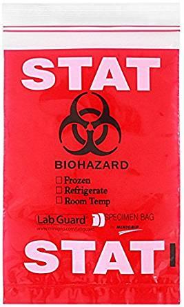 Reclosable STAT Specimen Bags - SBL2X69S - 50 Each - MDL-MGISBL2X69SZ