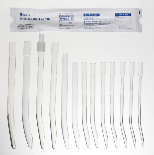 Medgyn 022106 Rigid Curved Curette, 6 mm, Nonreturnable - MDL-MGY022106 - 50 Each