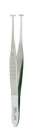 Integra LifeSciences Miltex 18-897 Green Fixation Forceps 4", 5 mm Jaws with Fine Teeth, 8X9 Teeth, T-Shaped - MDL-MIL18897 - 1 Each
