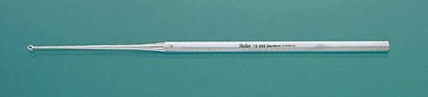 Integra LifeSciences 19-282 Miltex Buck Straight Ear Curette, 6.5", Blunt, Size 0 - MDL-MIL19282 - 1 Each